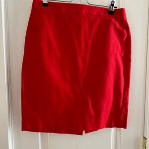 J. Crew Factory Bold Red Pencil Skirt
